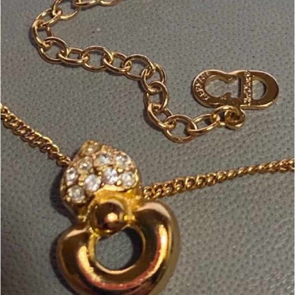 Christian Dior  CD Crystal Necklace - Picture 2 of 10